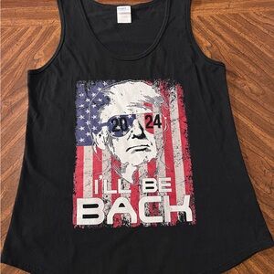 Women’s Trump “I’ll Be Back 2024” Tank Size Large